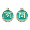 Golden Plated Alloy Enamel Charms ENAM-Q437-15M-1