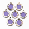 UV Plating Acrylic Pendant Rhinestone Settings OACR-R252-04-04LG-1