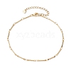 304 Stainless Steel Link Bar Chain Anklets for Women AJEW-AN00624-1