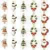 30Pcs 5 Styles Christmas Alloy Enamel Links FIND-FS0004-93-1