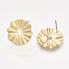 Smooth Surface Iron Stud Earring Findings IFIN-T012-40-RS-1