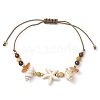 Adjustable Braided Beads Bracelets for Women BJEW-JB11164-03-1