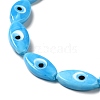 Handmade Evil Eye Lampwork Beads Strands LAMP-G154-06I-3