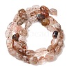 Natural Rutilated Quartz Beads Strands G-P568-C10-01-5