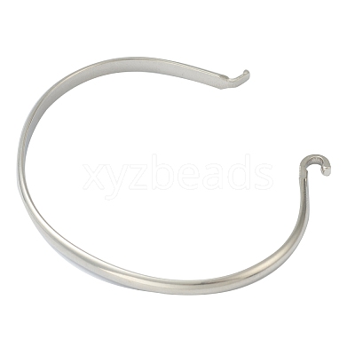 Non-Tarnish 304 Stainless Steel Cuff Bangle Making STAS-H154-01P-1
