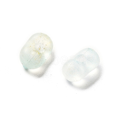 Gradient Color Transparent Frosted Acrylic Beads OACR-M023-06A-1