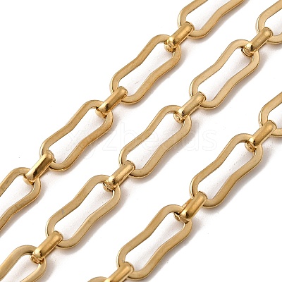 304 Stainless Steel Rectangle Link Chains CHS-Z007-15G-1