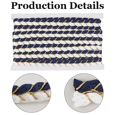 Polyester & Cotton Ribbon OCOR-WH20001-63A-1