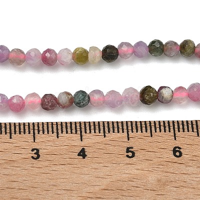 Natural Multicolor Tourmaline Beads Strands G-B168-A06-4mm-1