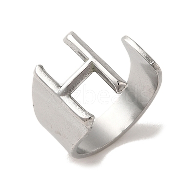 Non-Tarnish 201 Stainless Steel Finger Rings RJEW-H223-04P-H-1