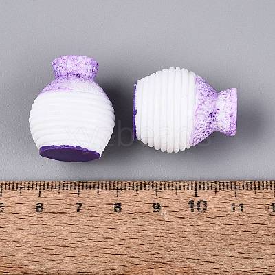Resin Vase Miniature Flowerpot Ornaments AJEW-WH0251-96E-1
