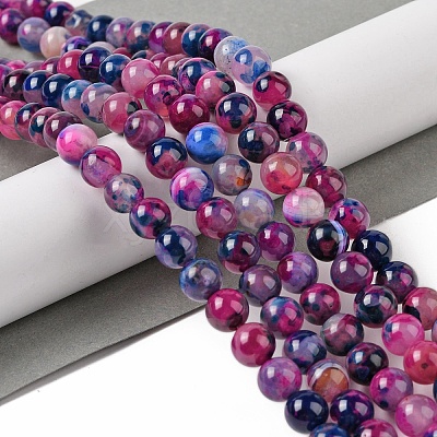 Natural Agate Bead Strands G-C116-B01-02-1
