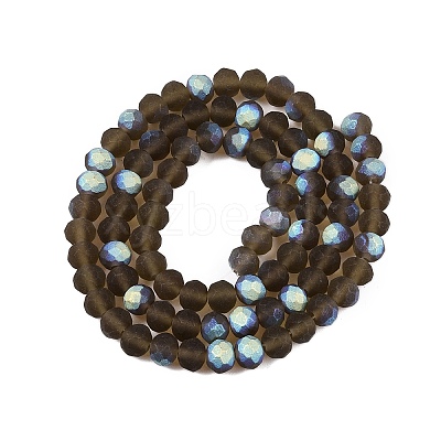 Transparent Glass Beads Strands EGLA-A044-T6mm-MB16-1