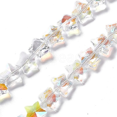 Faceted Glass Beads Strands EGLA-E030-01D-1