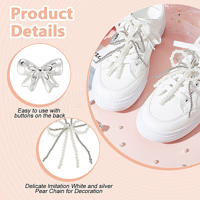 2 Styles Acrylic & Plastic Shoe Buckle Clips FIND-MA0001-10A-1