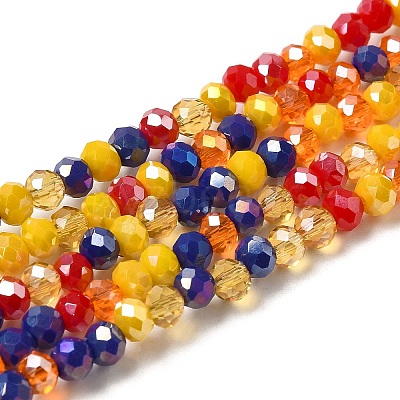Glass Beads Strands EGLA-A034-M4mm-47-1