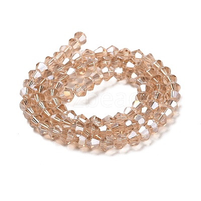 Transparent Electroplate Glass Beads Strands LS-EGLA-A039-T2mm-B12-1