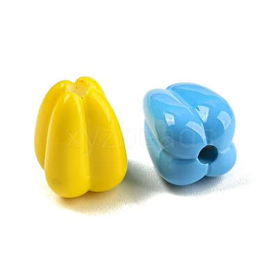 Baking Paint Acrylic Beads OACR-Q189-01-1