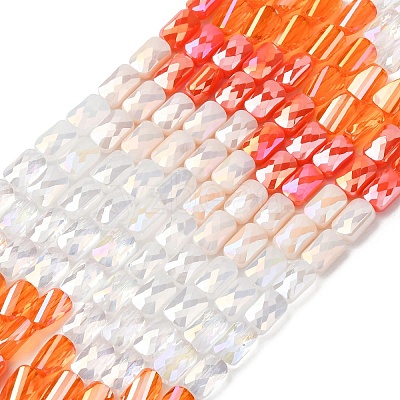 Electroplate Glass Beads Strands EGLA-D300-05-14-1
