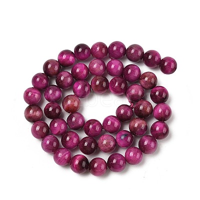 Grade AB Natural Tiger Eye Beads Strands G-B133-A02-8MM-05-1