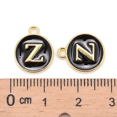 Golden Plated Alloy Charms LS-ENAM-S118-02Z-1