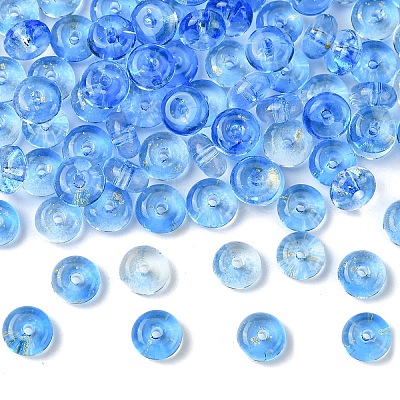 10G Electroplate Transparent Colours Rainbow Glass Seed Beads SEED-YW0003-04C-1