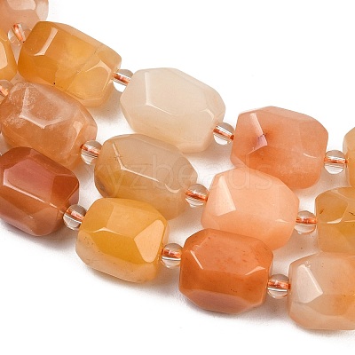 Natural Yellow Aventurine Beads Strands G-Z147-E04-01-1