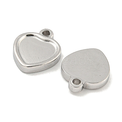 Non-Tarnish 304 Stainless Steel Pendant Cabochon Settings STAS-P365-11P-1