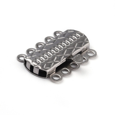 Tarnish Resistant 304 Stainless Steel Box Clasps STAS-H151-17P-1