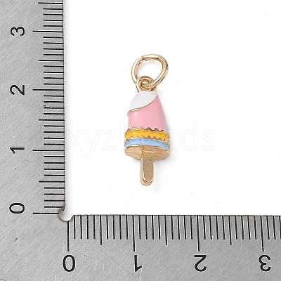 Alloy with Enamel Pendants AL-CBAE186-01G-01-1