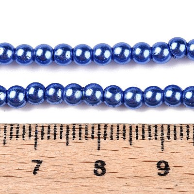 Baking Paint Glass Pearl Bead Strands HY-Q003-3mm-28-1