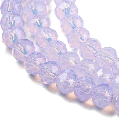 Baking Paint Transparent Glass Beads Strands DGLA-A034-J2mm-B06-1