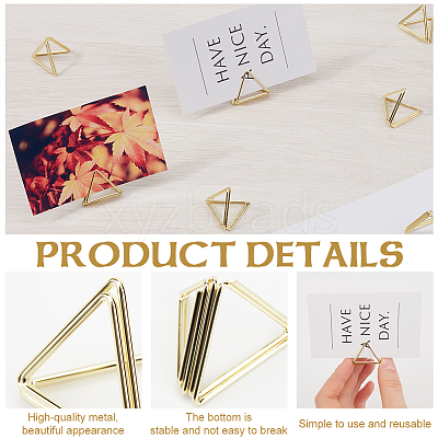 38Pcs Mini Iron Place Card Holders AJEW-CP0007-81G-1