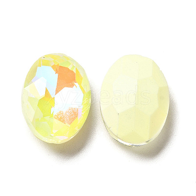 Mocha Fluorescent Style Glass Rhinestone Cabochons GGLA-M005-01A-226MK-1