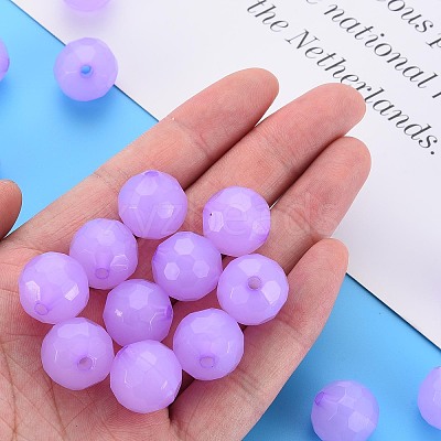 Imitation Jelly Acrylic Beads MACR-S373-97C-E04-1