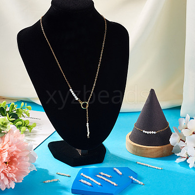 9Pcs Potato Pearl Connector Charms PALLOY-TA00130-1