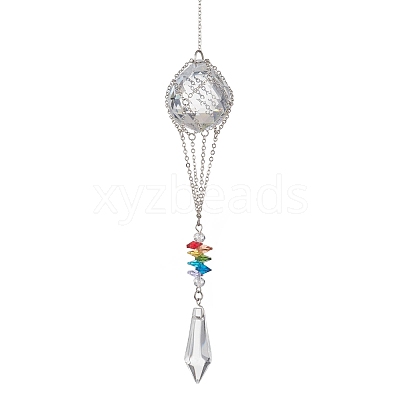 Glass Hot Air Balloon Hanging Suncatchers HJEW-JM04569-02-1