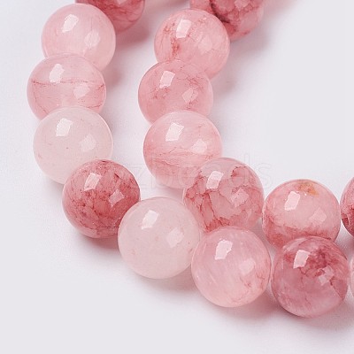 Natural Colorful Green Jade Beads Strands G-G757-02-4mm-1