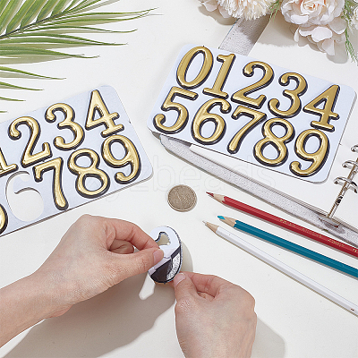 10Pcs ABS Plastic Stickers DIY-SP0007-95B-1