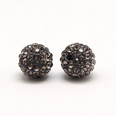 Polymer Clay Rhinestone Beads RB-A053-4mm-12-1