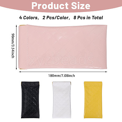 PU Imitation Leather Glasses Case AJEW-CA0004-27-1