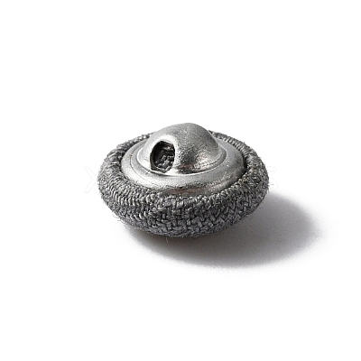1-Hole Aluminum Buttons DIY-WH0386-01D-1