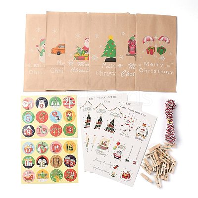 Christmas Theme Paper Bags CARB-H028-01-1