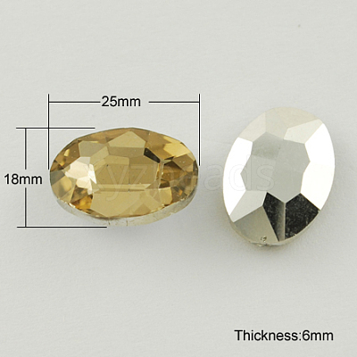 Glass Pointed Back Rhinestone RGLA-Q011-18x25mm-23-1