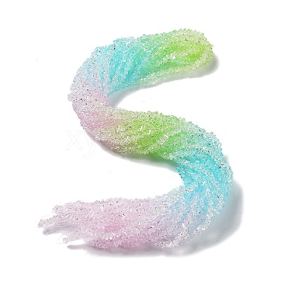 Transparent Glass Bead Strands GLAA-H023-03J-1