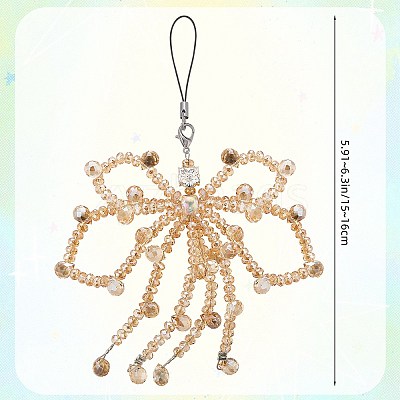 1Pc Glass Mobile Straps HJEW-SZ0001-59E-1