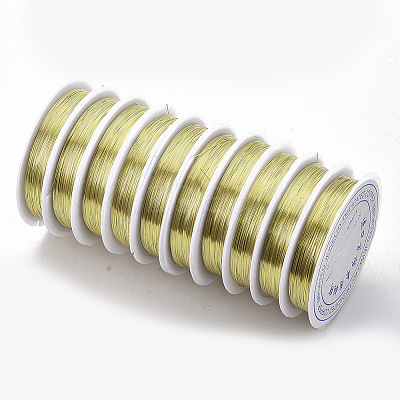 Round Copper Jewelry Wire CWIR-S002-0.5mm-02-1