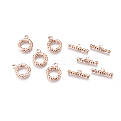 Ion Plating(IP) 304 Stainless Steel Toggle Clasps STAS-F241-08-RG-1
