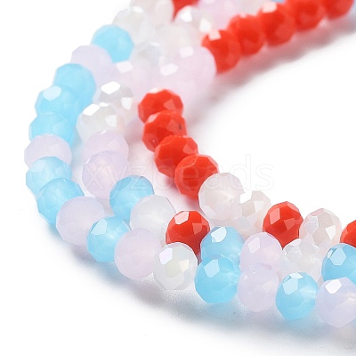 Glass Beads Strands EGLA-A034-M4mm-41-1