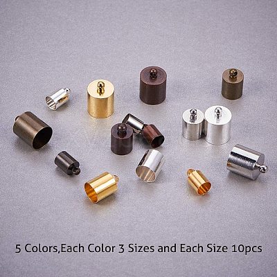 Brass Cord Ends KK-PH0035-25-1